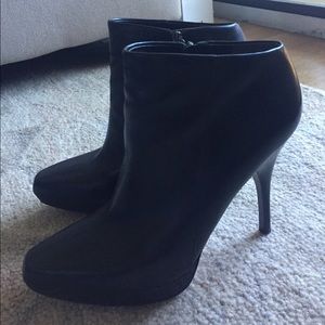 Black Via Spiga Heeled Bootie